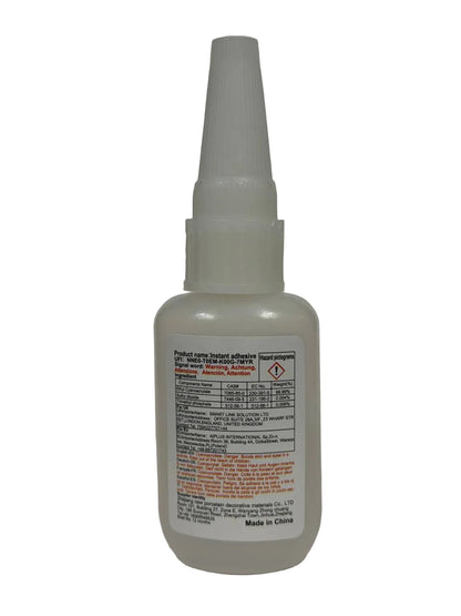 Youcai instant adhesive back label and safety warnings